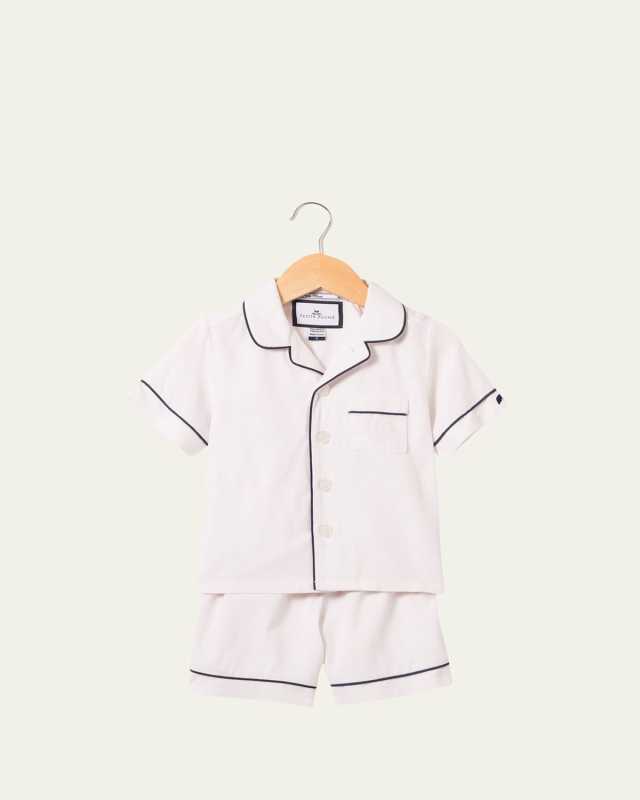 Kid's Classic Solid 2-Piece Pajama Shorts Set, Size 6M-14